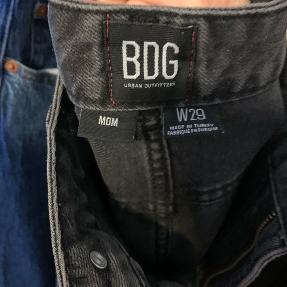 BLACK BDG MOM JEANS